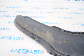 Front bumper lip VW Passat b8 16-19 USA rubbed, non-factory holes, tear