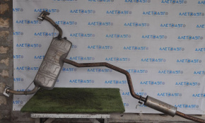 Muffler rear part with barrels Mercedes CLA 250 14-19 with tips