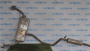 Muffler rear part with barrels Mercedes CLA 250 14-19 with tips