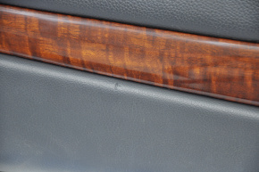 Door trim card front right Mitsubishi Outlander 14-15 black leather wood insert