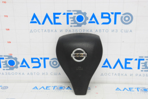 Airbag in steering wheel driver Nissan Rogue 14-16 black, rust pyropatr