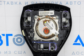 Airbag in steering wheel driver Nissan Rogue 14-16 black, rust pyropatr