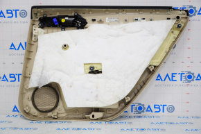 Door trim card rear left VW Passat b8 16-19 USA beige, needs cleaning, crack in crepe