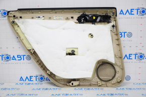 Door trim card rear right VW Passat b8 16-19 USA beige, for cleaning, broken crepe, leather defect