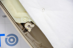 Door trim card rear right VW Passat b8 16-19 USA beige, for cleaning, broken crepe, leather defect