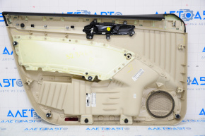 Door trim card front right VW Passat b8 16-19 USA beige, crack in crepe, needs cleaning
