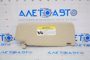 Left visor VW Passat b8 16-19 USA beige, for backlight, without hook, for cleaning