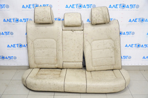 Rear row of seats 2 row VW Passat b8 16-19 USA leather beige black stitching, for cleaning