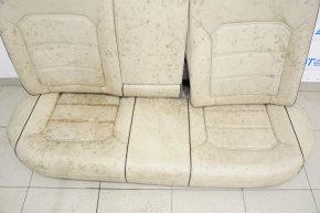 Rear row of seats 2 row VW Passat b8 16-19 USA leather beige black stitching, for cleaning