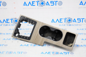 Center console trim cup holders VW Passat b8 16-19 USA in light wood