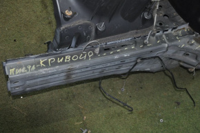 Front right quarter panel for a 13-19 Cadillac ATS, graphite, warped side member, with center pillar