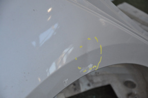 Quarter wing rear right Hyundai Sonata 15-19 silver, dent