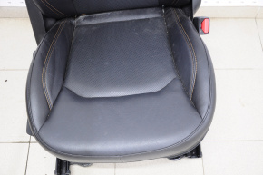 Passenger seat Jeep Compass 17-21 with airbag, mechanical, leather black