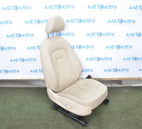 Passenger seat Audi A4 B8 13-16 with airbag, electric, heated, beige leather