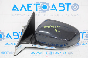 Left side mirror complete Jeep Compass 17-24 4+5 pins, BSM, turn signal, heated, graphite
