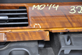 Torpedo front panel without AIRBAG Mitsubishi Outlander 14-22 wood trim, scratches