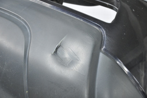 Rear bumper bare Mitsubishi Outlander 14-15 Dores black, dented, torn, painted