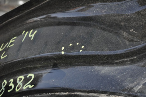 Quarter wing rear left Nissan Rogue 14-20 black, small bump