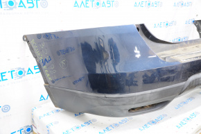 Rear bumper bare Nissan Rogue 14-16 blue, scratches