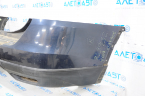 Rear bumper bare Nissan Rogue 14-16 blue, scratches