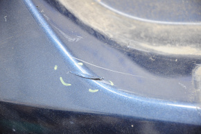 Rear bumper bare Nissan Rogue 14-16 blue, scratches