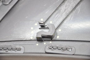 Door trim card rear right Audi A4 B8 13-16 rest black with beige insert leather, rubber armrest, molding under wood gloss, sedan, without curtain, broken crepe, scratches