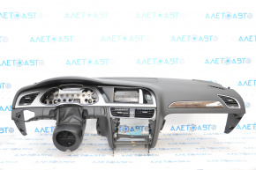 Torpedo front panel without AIRBAG Audi A4 B8 13-16 black rest