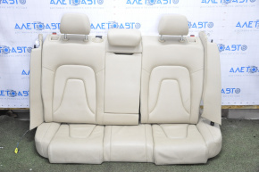 Rear row of seats 2nd row Audi A4 B8 13-16 beige leather, split back