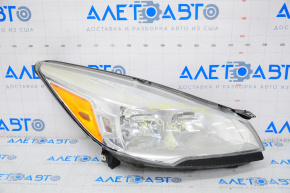 Headlight front right bare Ford Escape MK3 13-16 dorest halogen, cobweb, crack