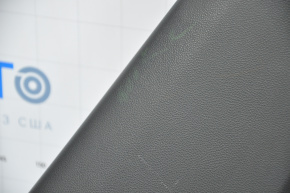 Door trim card rear left GMC Terrain 10-17 black with black insert leather, armrest rubber, scratches, scuffed
