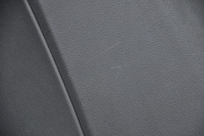 Door trim card rear right GMC Terrain 10-17 black with black insert leather, armrest rubber, scratches, worn