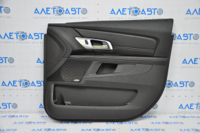 Door trim card front right GMC Terrain 12-17 black with black insert leather, armrest leather, red stitching, Pioneer, scratches, worn