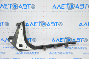 Front pillar trim lower left GMC Terrain 10-17 with threshold trim, black, scratches