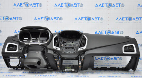 Dashboard front panel without AIRBAG GMC Terrain 10-17 black, scratches, worn