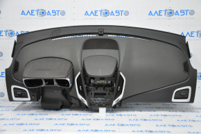 Dashboard front panel without AIRBAG GMC Terrain 10-17 black, scratches, worn