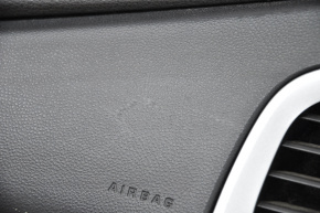 Dashboard front panel without AIRBAG GMC Terrain 10-17 black, scratches, worn