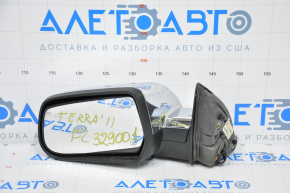 Left side mirror complete GMC Terrain 15-17 5 pins, heated, chrome, peeling chrome