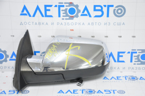 Left side mirror complete GMC Terrain 15-17 5 pins, heated, chrome, peeling chrome