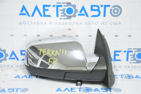 Side mirror right complete GMC Terrain 15-17 5 pins, heated, chrome