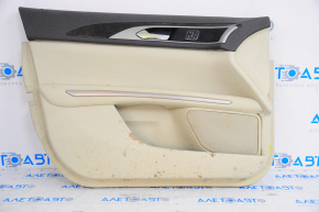 Door trim card front left Lincoln MKZ 13-15 beige, for dry cleaning