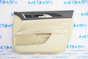 Door trim card front right Lincoln MKZ 13-15 beige, for dry cleaning