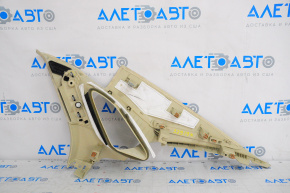 Upper left rear pillar trim Lincoln MKZ 13-16 beige, broken crepe, for dry cleaning, plastic turned white