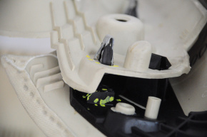 Upper left rear pillar trim Lincoln MKZ 13-16 beige, broken crepe, for dry cleaning, plastic turned white
