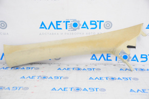 Upper left front pillar trim Lincoln MKZ 13-15 beige, fabric swelled, dry cleanable