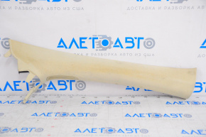 Upper right front pillar trim Lincoln MKZ 13-15 beige, fabric swelled, dry cleanable