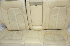 Rear row of seats 2 row Lincoln MKZ 13-16 heated, beige leather, dry cleanable
