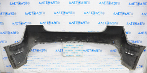 Rear bumper bare Lincoln MKZ 13-20 upper part white, tear, broken fastener, dented