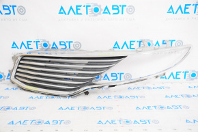 Radiator grill left Lincoln MKZ 13-16 chrome, crack crepe, chips on chrome