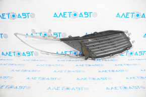 Radiator grill left Lincoln MKZ 13-16 chrome, crack crepe, chips on chrome