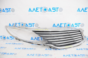Radiator grill right Lincoln MKZ 13-16 chrome, break crepe